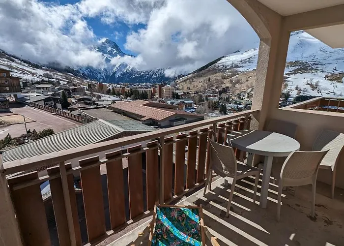 Apartman Au Pied Des Pistes Avec Panorama Sur Les Montagnes Les Deux Alpes